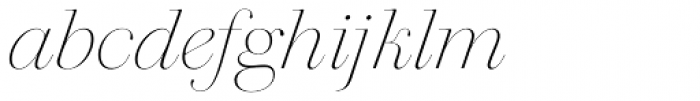 Walbaum 96 pt Thin Italic Font LOWERCASE