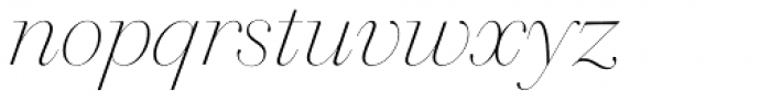 Walbaum 96 pt Thin Italic Font LOWERCASE