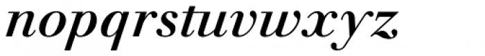 Walbaum Antiqua Pro DemiBold Italic Font LOWERCASE