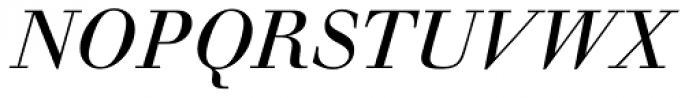 Walbaum Book BQ Italic Font UPPERCASE