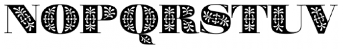 Walbaum Decorated Font UPPERCASE
