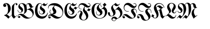 Walbaum Fraktur Std Standard Font UPPERCASE