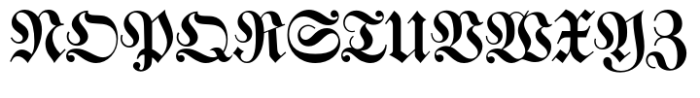 Walbaum Fraktur Std Standard Font UPPERCASE