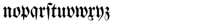 Walbaum Fraktur Std Standard Font LOWERCASE