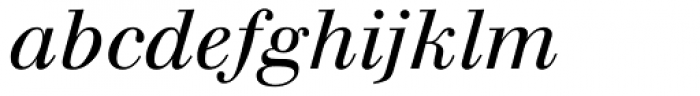 Walbaum Italic Oldstyle Figures Font LOWERCASE