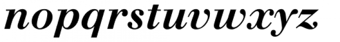 Walbaum LT Pro Bold Italic Font LOWERCASE