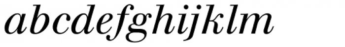 Walbaum LT Pro Italic Font LOWERCASE