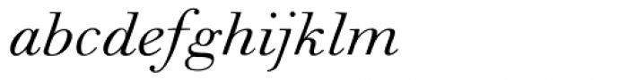 Walbaum MT Italic Font LOWERCASE