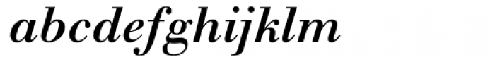 Walbaum MT Medium Italic Font LOWERCASE