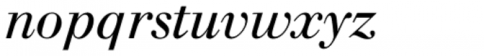 Walbaum SB Italic OsF Font LOWERCASE