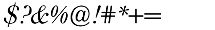 Walbaum Standard BQ Italic Font OTHER CHARS