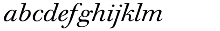 Walbaum Standard BQ Italic Font LOWERCASE