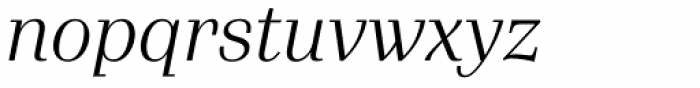 Waldorf Pro Light Italic Font LOWERCASE