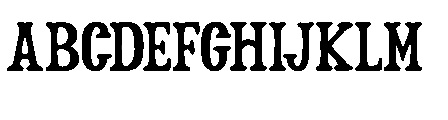 Walds Misery Font UPPERCASE