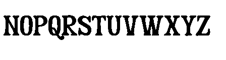 Walds Misery Font LOWERCASE