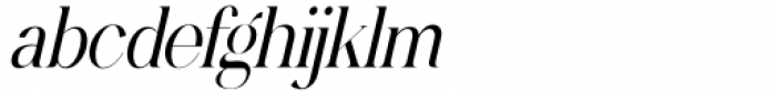 Walkie Valkyrie Thin Italic Font LOWERCASE