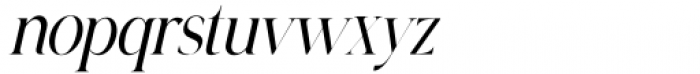 Walkie Valkyrie Thin Italic Font LOWERCASE