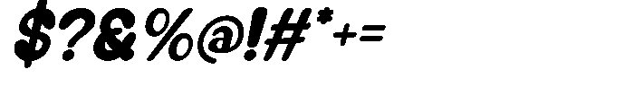 Walkside Italic Font OTHER CHARS