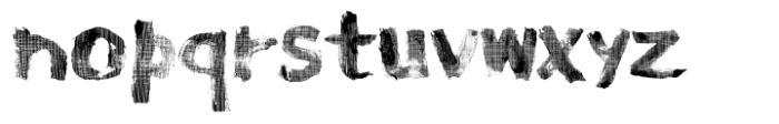 Wall Brush PTx Font LOWERCASE