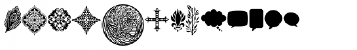 Wallflowers III Icons Font LOWERCASE