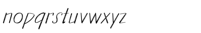 Walls Thin Rough Font LOWERCASE