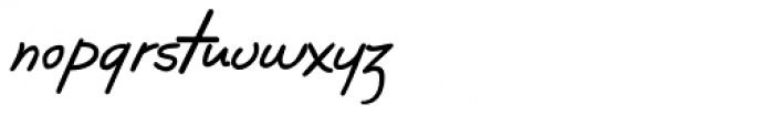 Wally Handwriting Font LOWERCASE