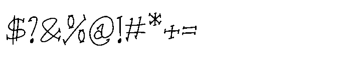 Walnut Hope SL Walnut Hope One Regular Font OTHER CHARS