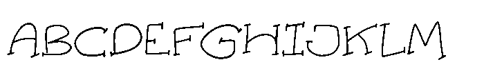 Walnut Hope SL Walnut Hope One Regular Font UPPERCASE