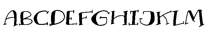 Walnut Hope SL Walnut Hope Three Regular Font UPPERCASE