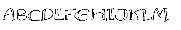 Walnut Hope SL Walnut Hope Two Regular Font UPPERCASE