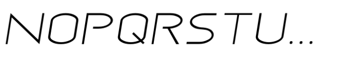 Walter Sci Fi Thin Italic Font LOWERCASE