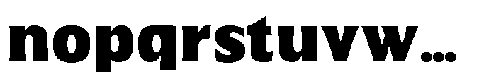 Walver Black Font LOWERCASE