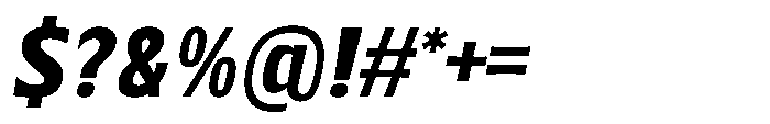 Walver Bold Italic Font OTHER CHARS