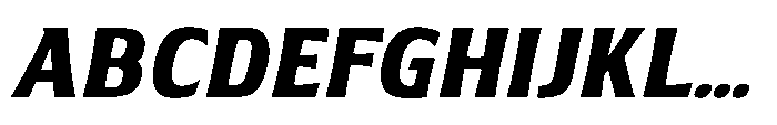 Walver Bold Italic Font UPPERCASE