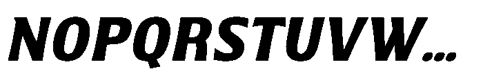 Walver Bold Italic Font UPPERCASE