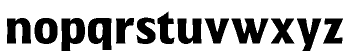Walver Bold Font LOWERCASE