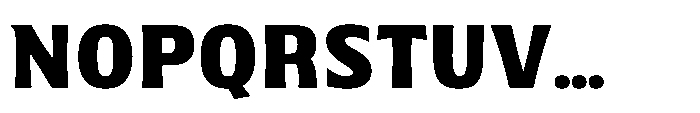 Walver Extra Bold Font UPPERCASE