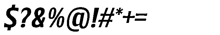 Walver Medium Italic Font OTHER CHARS