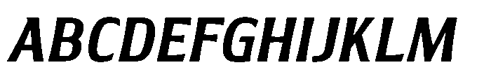 Walver Medium Italic Font UPPERCASE