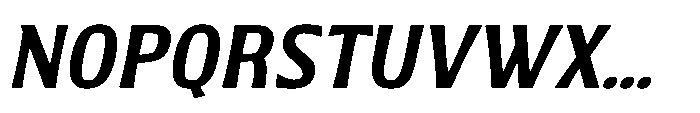 Walver Medium Italic Font UPPERCASE