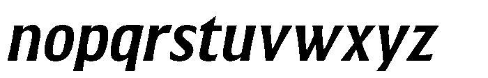 Walver Medium Italic Font LOWERCASE