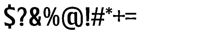 Walver Regular Font OTHER CHARS