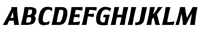 Walver Sem Bold Italic Font UPPERCASE