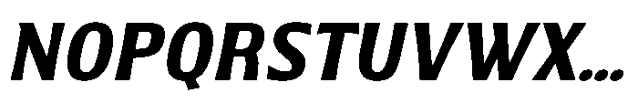 Walver Sem Bold Italic Font UPPERCASE