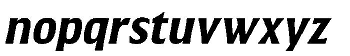 Walver Sem Bold Italic Font LOWERCASE