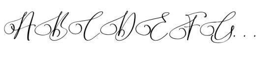 Wanderly Grace Italic Font UPPERCASE