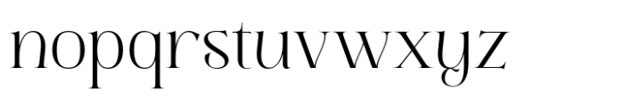 Wanetta Font LOWERCASE