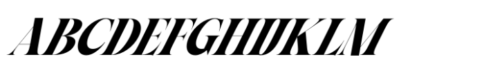 Waning Regime Italic Font UPPERCASE