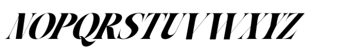 Waning Regime Italic Font UPPERCASE