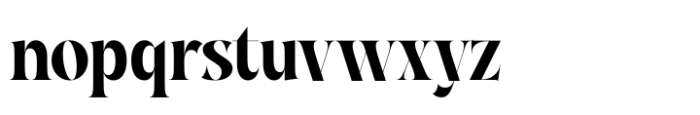 Waning Regime Regular Font LOWERCASE